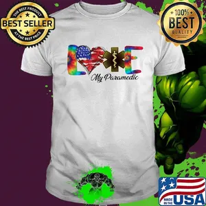 Love My Paramedic American Flag Independence Day Shirt