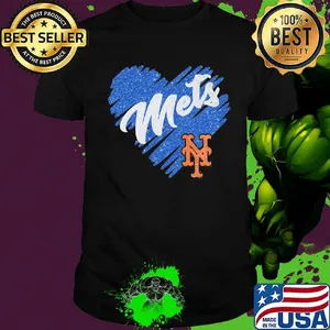 Love new york mets baseball team heart diamond shirt