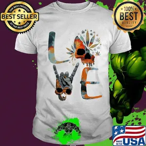 Love weed skull cannabis shirt