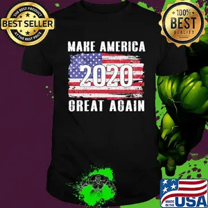 Make america 2020 great again american flag independence day shirt
