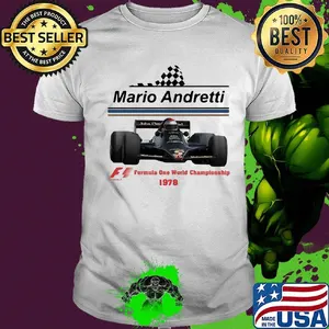 Mario andretti racing athletes formula one world championship 1978 shirt