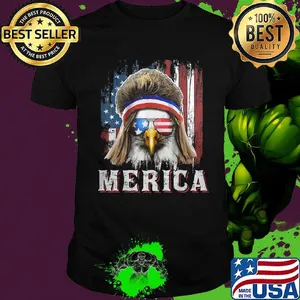 Merica Owl American Flag Independence Day Shirt