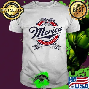 Merica since 1776 eagles logo shirt