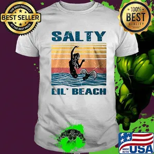 Mermaid salty lil' beach vintage retro shirt