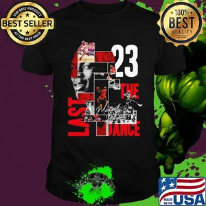 Michael jordan 23 the last shot chicago bulls basketball legend shirt