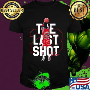 Michael jordan the last shot chicago bulls basketball legend signature shirt