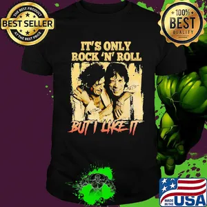 Mick jagger and keith richards it's only rock n roll but i like it signature shirt