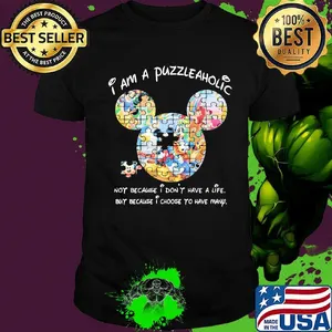 Mickey mouse autism i am a puzzle aholic not because i don't have but because i choose to have many shirt