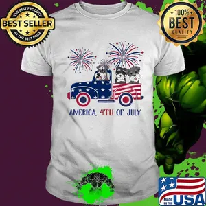 Miniature Schnauzer America 4th Of July Flag Shirt