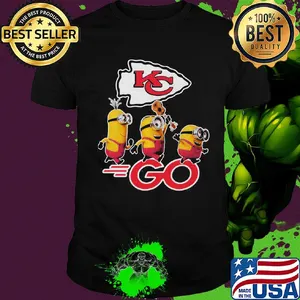 Minions guitar go kansas city chiefs football logo shirt