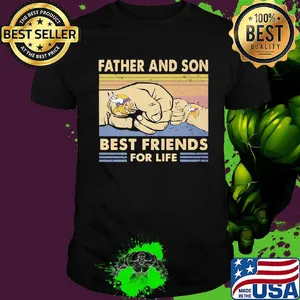 Minnesota vikings father and son best friends for life father's day vintage retro shirt