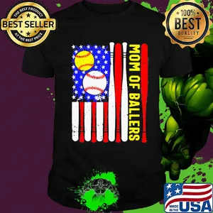 Mom of ballers American flag veteran Independence Day shirt