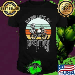 Motocross make life an adventure vintage retro shirt