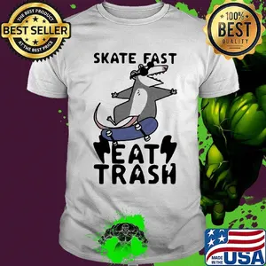 Mouse skate fast eat trash shirt