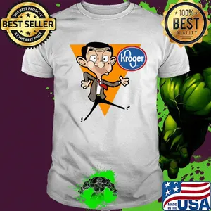 Mr. Bean cartoon kroger logo shirt