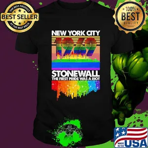 New york city 1969 stonewall the first pride was a riot lgbt shirt