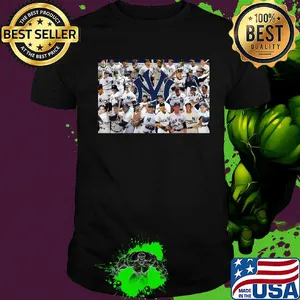 New york yankees baseball team players signatures shirt