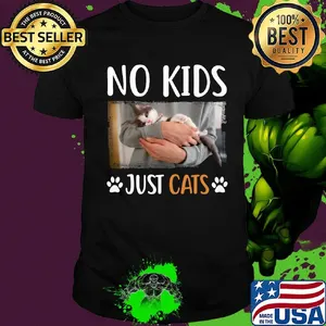 No kids just paw cats shirt