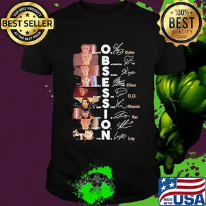 Obsession exo members signatures shirt