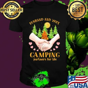 Official Husband And Wife Camping Partners For Life Shirt