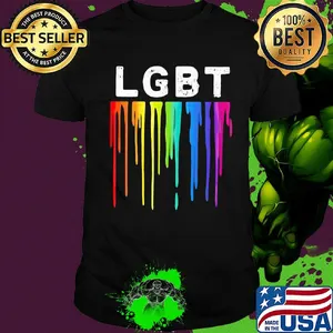 Official lgbt flowing paint shirt