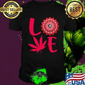 Official Love mandalas weed shirt