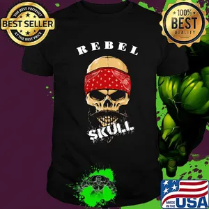 Official rebel skull beard shirt