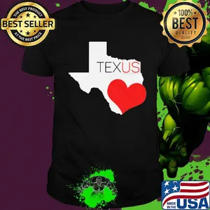 Official Texas heart map shirt