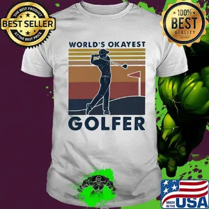 Official World's Okayest Golfer Vintage Retro Shirt