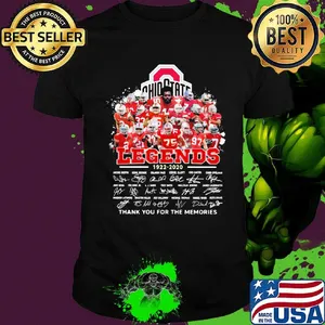 Ohio state buckeyes legends 1922 2020 thank you for the memories signatures shirt