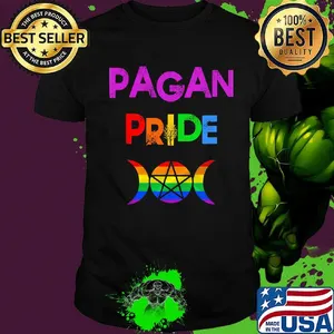 Pagan pride star moon lgbt shirt