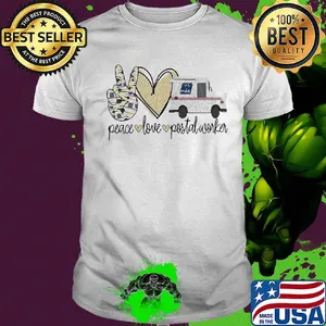 Peace love postal worker diamond shirt