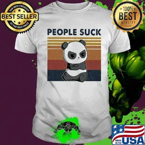 People Suck Panda Vintage Retro Shirt