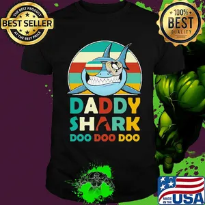 Pittsburgh penguins daddy shark doo doo doo vintage shirt