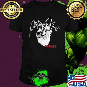 Platinum heart deluxe black shirt