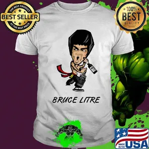 Pruce Litre with Wine Pruce Lee Shirt