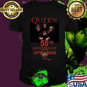 Queen band 50th anniversary 1970 2020 shirt