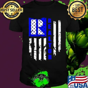 Realtor logo american flag independence day shirt