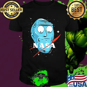 Rick and morty rick face nasa shirt