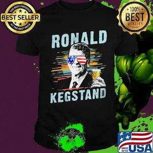 Ronald kegstand drink american flag independence day shirt
