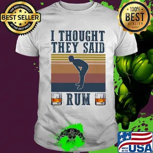 Running i thought they said rum vintage retro shirt