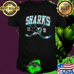 San jose sharks hockey team 1991 shirt