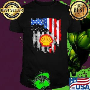 Shell american flag independence day shirt