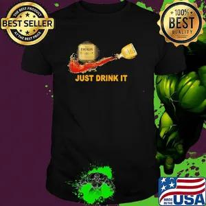 Silver patron wine nike just drink it shirt
