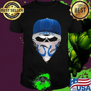 Skull mask indianapolis colts football shirt
