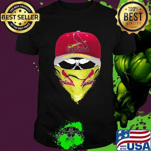 Skull mask st. Louis cardinals baseball shirt