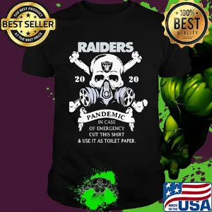 Skull raiders 2020 pandemic covid-19 in case of emergency cut this shirt and use it as toilet paper shirt