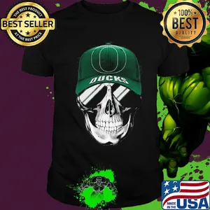 Skull smile oregon ducks shirt