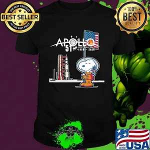 Snoopy apollo 51 next giant leap 1969 2020 american flag independence day shirt