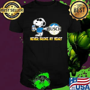 Snoopy busch beer never broke my heart shirt